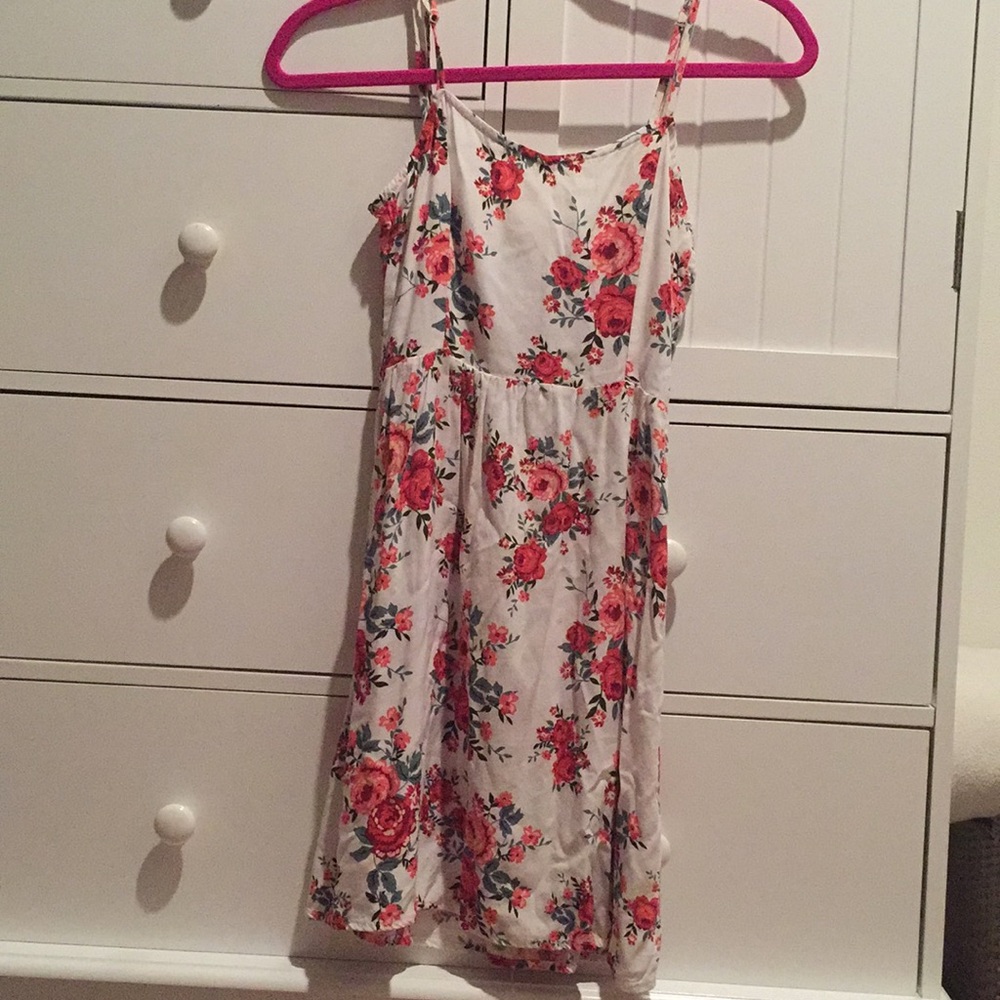 White floral dress